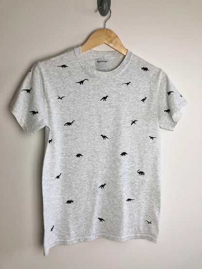 Vyelle Unisex Custom Embroidered Dinosaur T-Shirt  Relaxed Fit Short-Sleeve Cotton Top