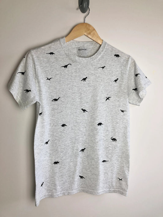 Vyelle Unisex Custom Embroidered Dinosaur T-Shirt  Relaxed Fit Short-Sleeve Cotton Top