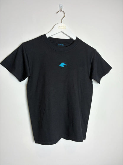 Vyelle Children's Embroidered Dinosaur T-Shirt - Short-Sleeve Cotton Top with Relaxed Fit